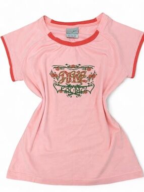 Nike pink baby tee